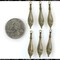 Antiqued Brass Victorian style Drop Charms - Set of Six - AB-C65